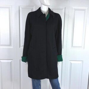 AQUASCUTUM women's fall coat with houndstooth collar and sleeves XL